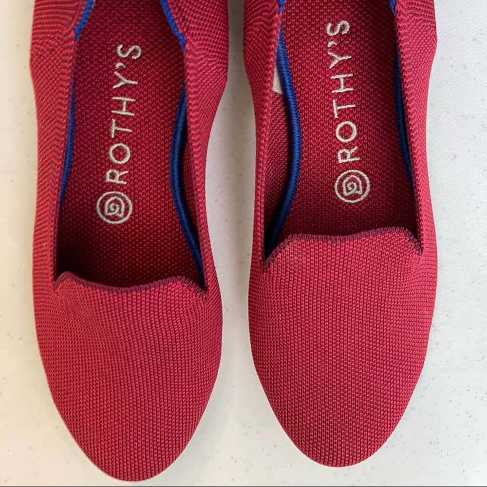 Rothys Red loafers Size 8